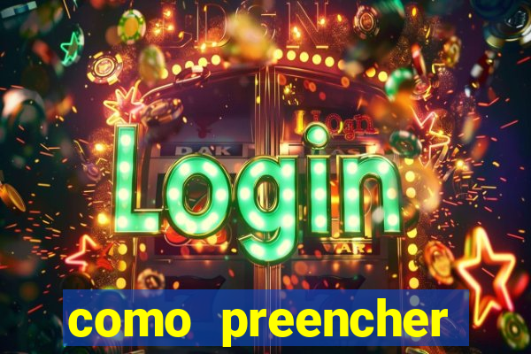 como preencher recibo de pagamento
